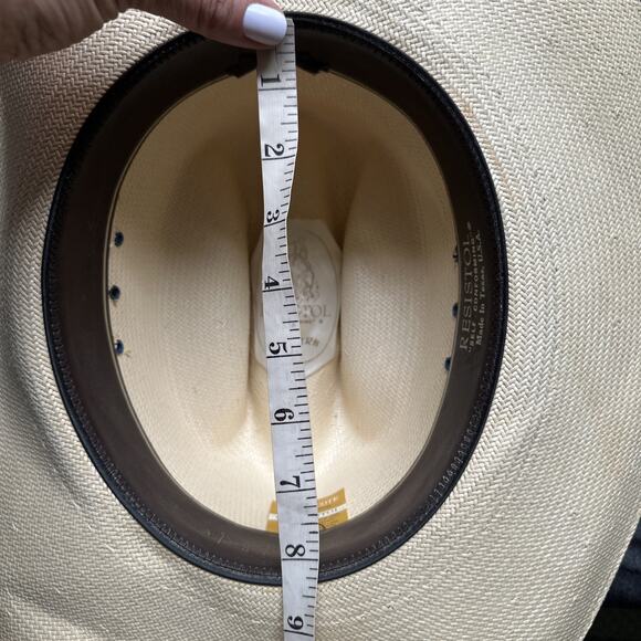 Resistol Self Conforming 5 Star Panama Western Cowboy Straw Hat - Picture 12 of 13